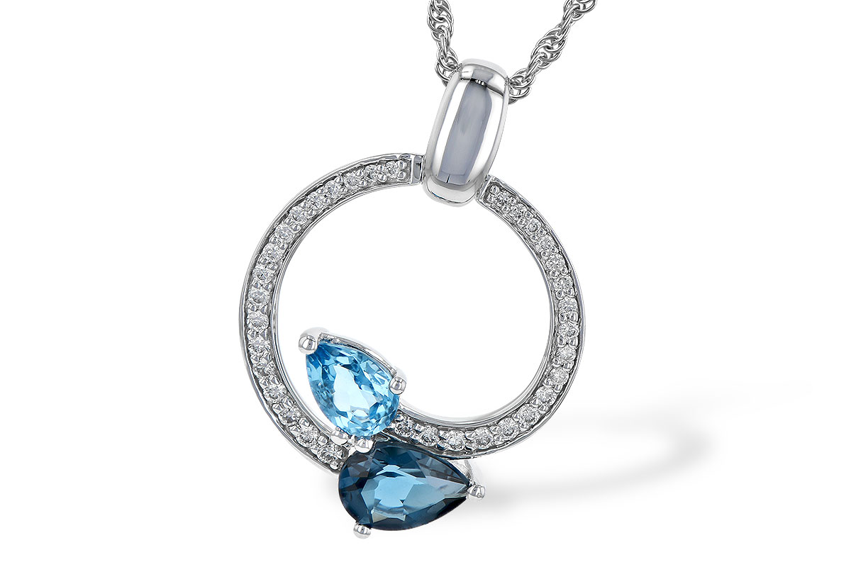 G236-24765: NECK 1.22 BLUE TOPAZ 1.40 TGW