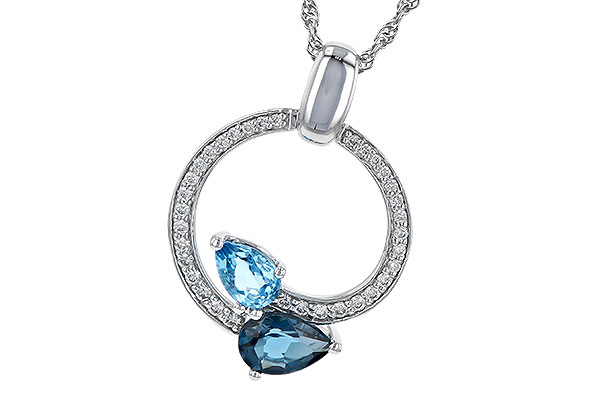 G236-24765: NECK 1.22 BLUE TOPAZ 1.40 TGW