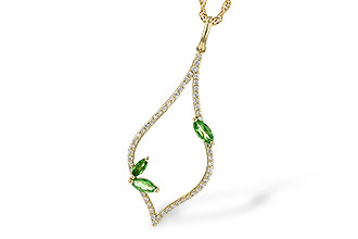 G236-24802: NECK .35 GREEN GARNET .55 TGW
