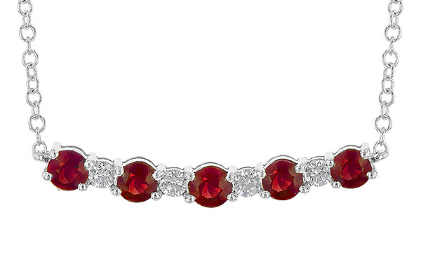 G236-26547: NECK .58 TW RUBY .70 TGW