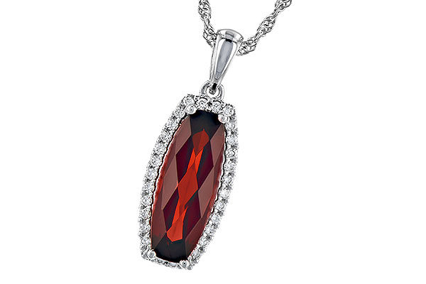 G318-92974: NECK 1.75 GARNET 1.87 TGW