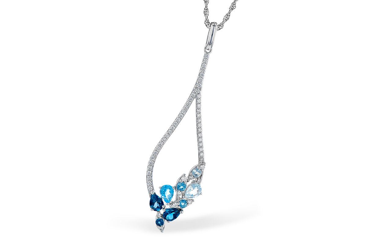 G318-94765: NECK .82 BLUE TOPAZ 1.05 TGW