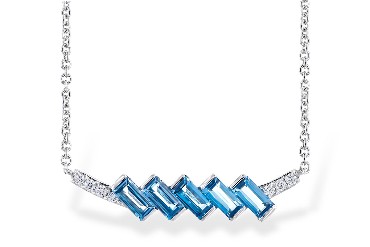 G318-98429: NECK .75 LONDON BLUE TOPAZ .80 TGW