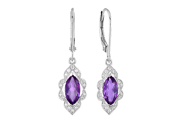 G318-99274: EARR .92 TW AMETHYST 1.07 TGW