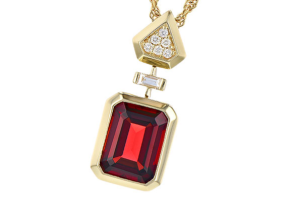 G318-99302: NECK 2.70 GARNET 2.78 TGW