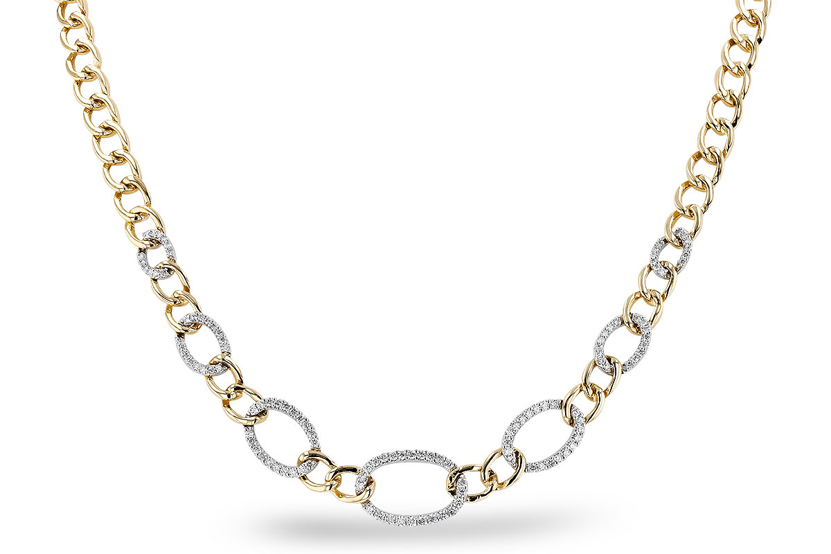 G319-82974: NECKLACE 1.15 TW (17")