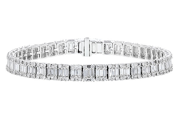 G319-83874: BRACELET 2.72 TW BAGUETTES 4.10 TW