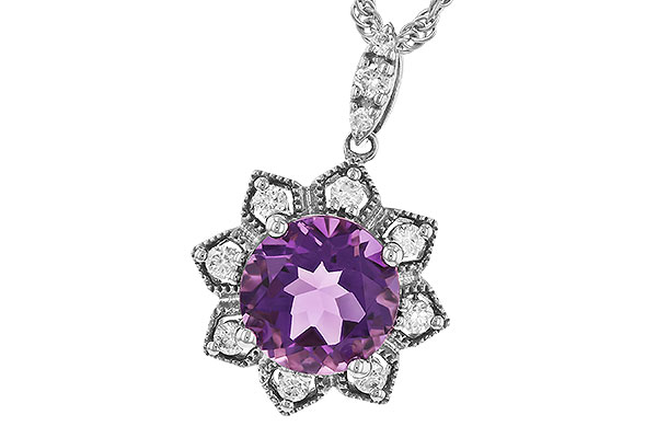 G319-86629: NECK 1.70 AMETHYST 1.87 TGW (8MM RD)