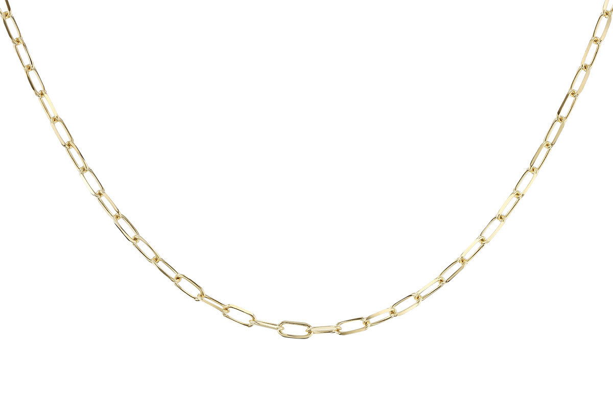 G319-87520: PAPERCLIP MD (20", 3.10MM, 14KT, LOBSTER CLASP)