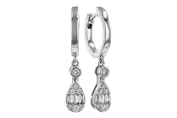 G320-72993: EARRINGS .11 BAG .28 TW