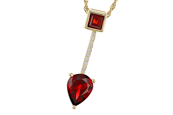 G320-74738: NECKLACE 2.15 GARNET 2.20 TGW
