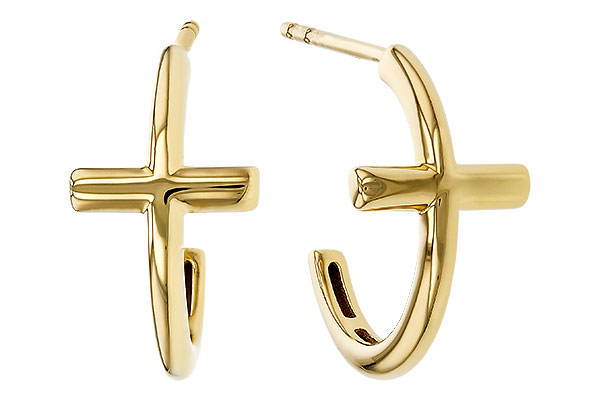 G320-80193: GOLD EARRINGS (14MM)