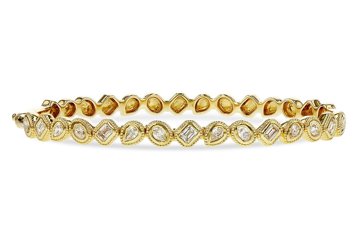 G320-80256: BANGLE 1.00 TW FANCY CUT DIAS