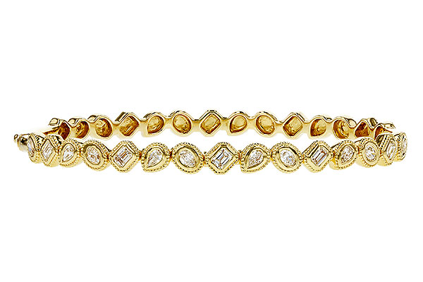 G320-80256: BANGLE 1.00 TW FANCY CUT DIAS