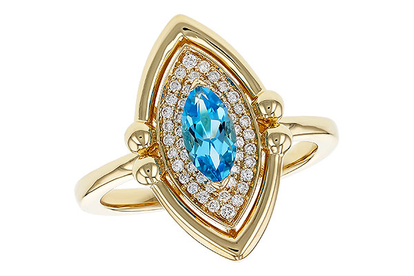 G320-81111: LDS RG .54 BLUE TOPAZ .70 TGW (8x4MM BT)