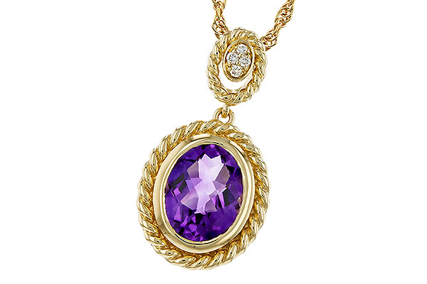G320-81120: NECKLACE 1.38 AMETHYST 1.40 TGW (9x7MM AMY)