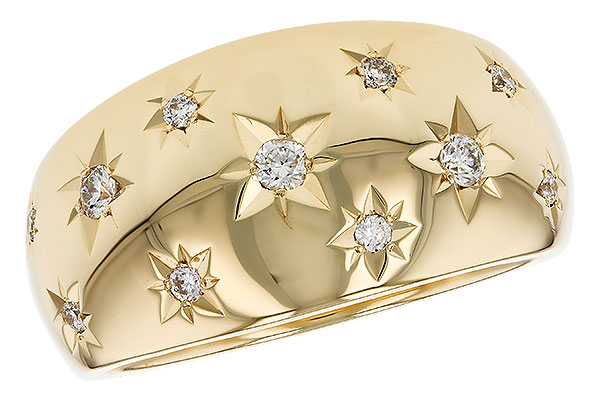 G321-63874: LDS DIA WEDDING RING .18 TW