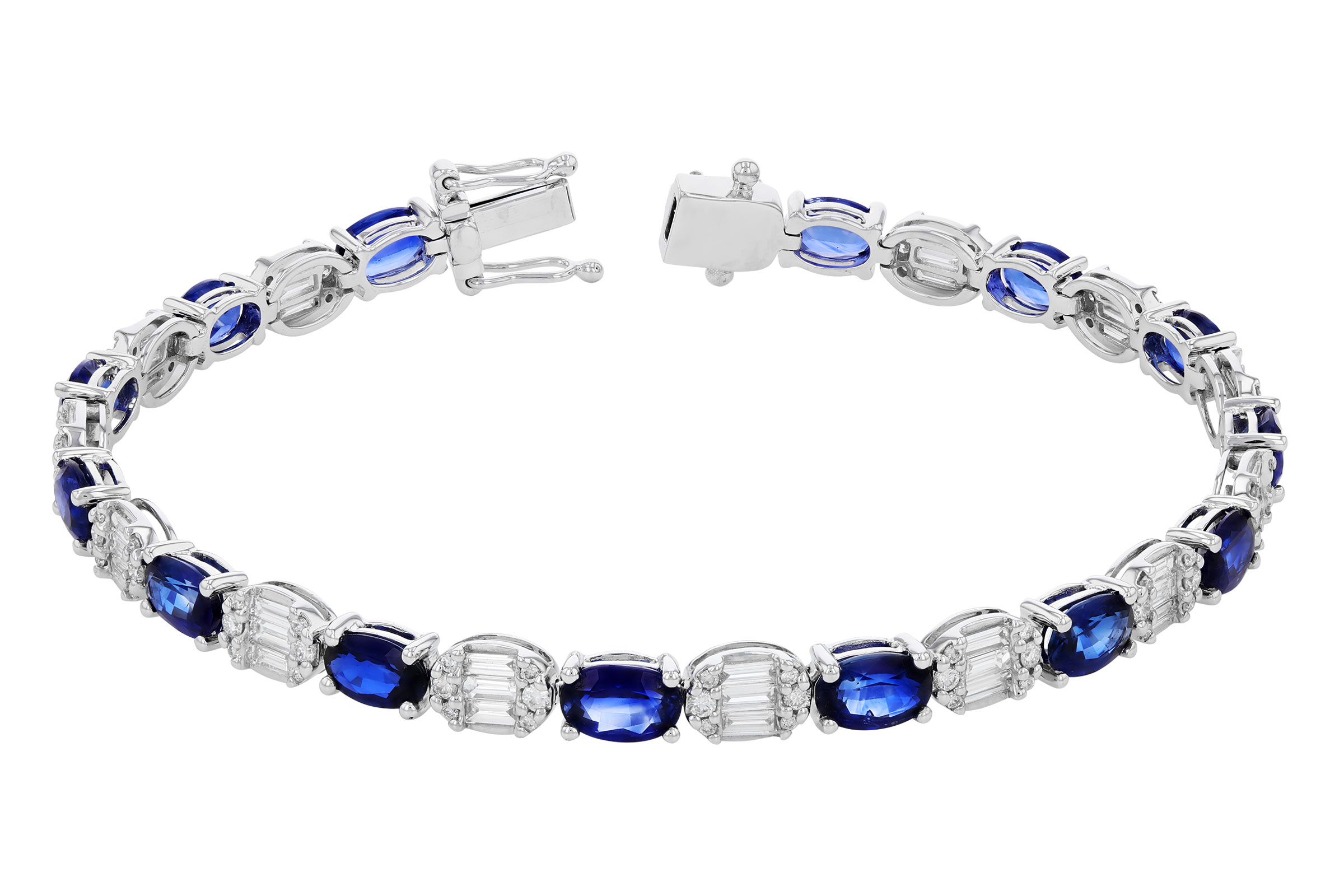 G321-64811: BRACELET 7.28 TW SAPPHIRE 8.98 TGW (7")