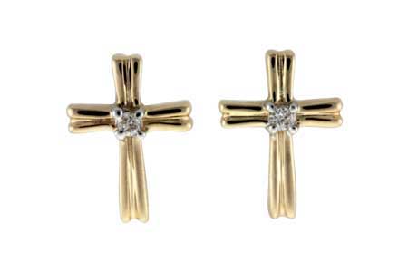 H046-25674: EARRINGS .03 TW