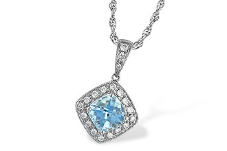 H052-54756: NECKLACE .80 AQUA .93 TGW