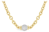 H229-89283: NECKLACE 1.27 TW (17.25 INCHES)