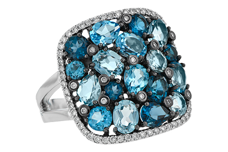 H233-50211: LDS RG 3.67 BLUE TOPAZ 3.94 TGW