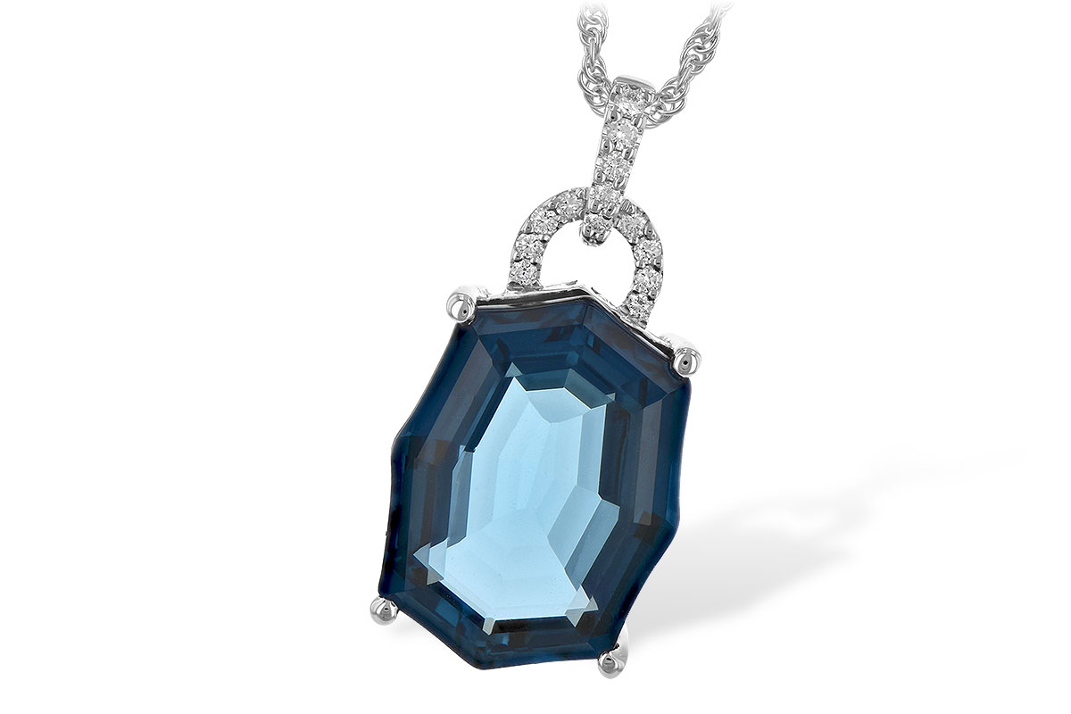 H235-35720: NECK 11.75 LONDON BLUE TOPAZ 11.85 TGW