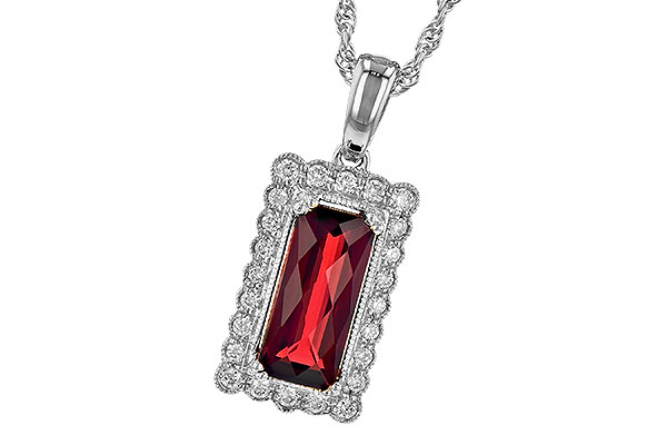 H318-92038: NECK 1.80 GARNET 1.95 TGW