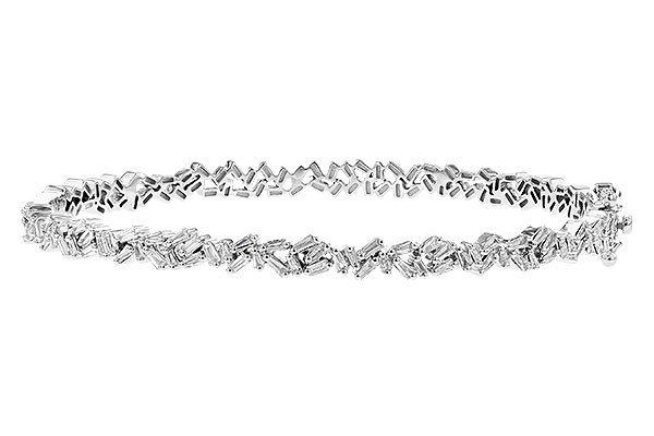 H318-92047: BANGLE .84 TW BAGUETTE DIAS