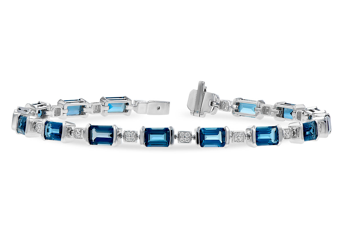 H318-92947: BRACELET 7.90 LONDON BLUE TOPAZ 8.13 TGW