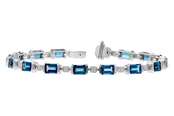 H318-92947: BRACELET 7.90 LONDON BLUE TOPAZ 8.13 TGW