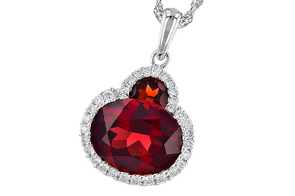 H318-98438: NECK 3.02 TW GARNET 3.16 TGW