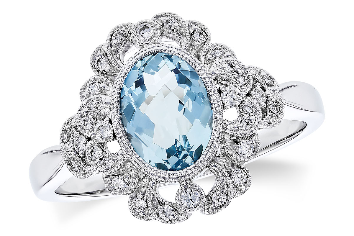 H319-83874: LDS RG .98 AQUA 1.14 TGW (8x6MM AQ)
