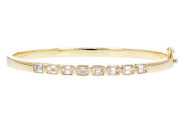 H319-84774: BANGLE 2.00 TW EMERALD CUTS