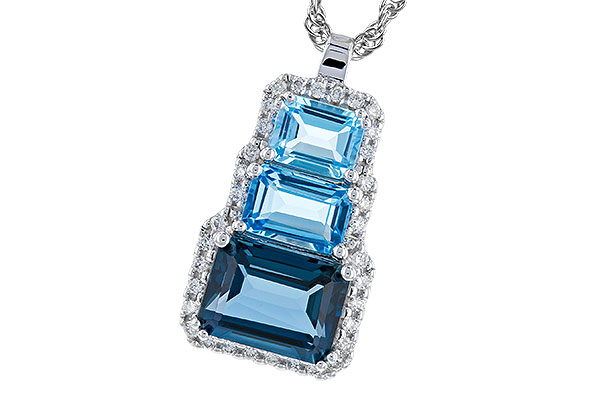 H319-84802: NECK 2.48 TW BLUE TOPAZ 2.64 TGW