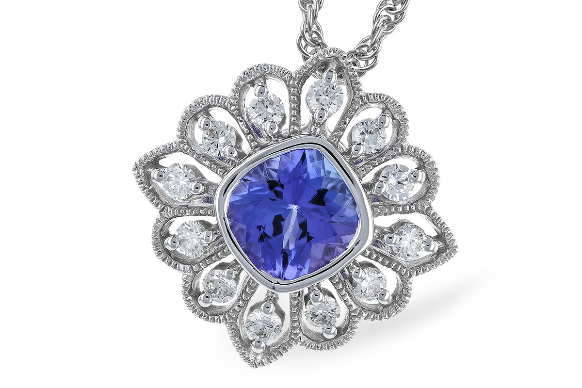 H319-84811: NECK .98 TANZANITE 1.24 TGW (6MM TANZ)