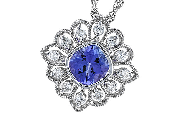 H319-84811: NECK .98 TANZANITE 1.24 TGW (6MM TANZ)