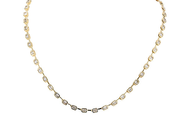 H319-86583: NECKLACE 2.05 TW BAGUETTES (17 INCHES)