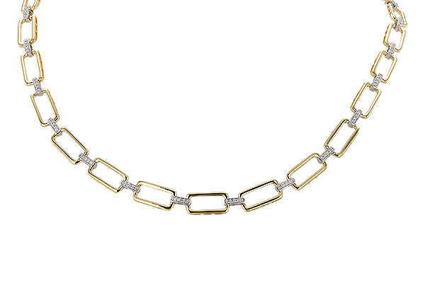 H319-88438: NECKLACE .50 TW (17")