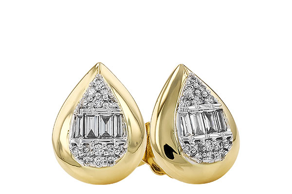 H319-90202: EARRINGS .09 BAG .18 TW