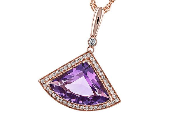 H320-74738: NECKLACE 2.80 AMETHYST 2.97 TGW