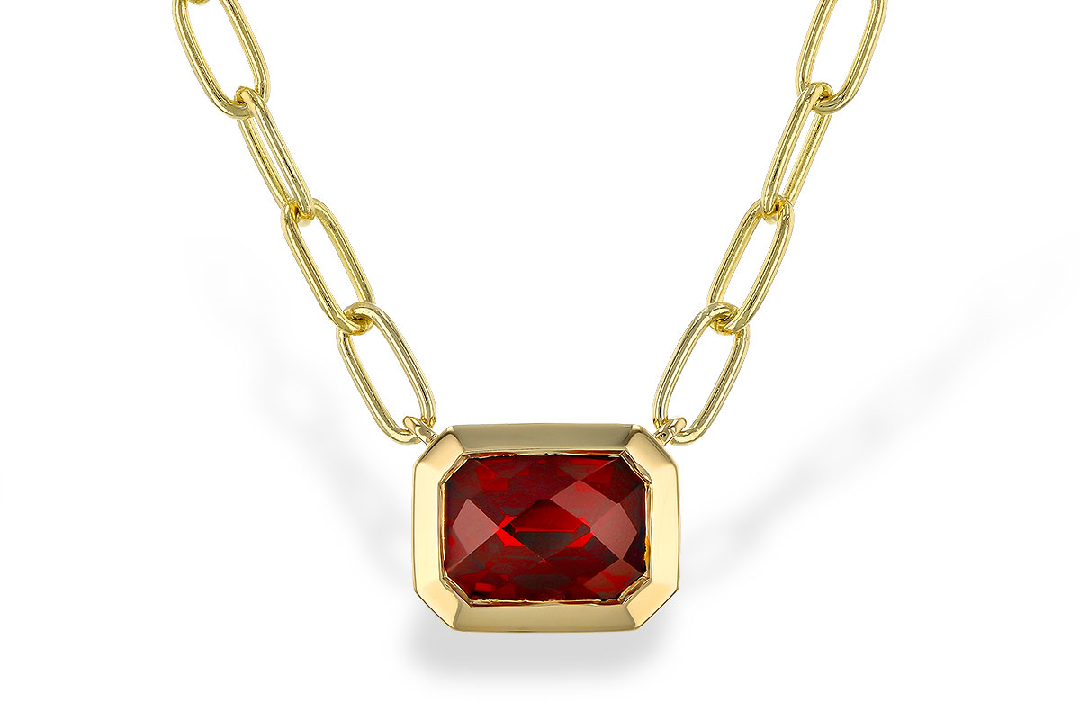 H320-78429: NECKLACE 1.45 GARNET (18")