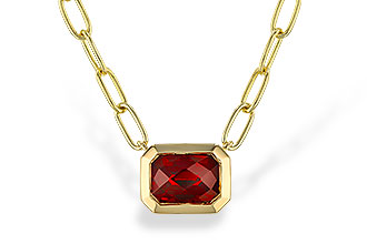 H320-78429: NECKLACE 1.45 GARNET (18")