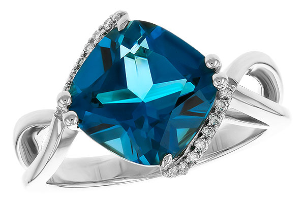 H320-79320: LDS RG 4.42 LONDON BLUE TOPAZ 4.50 TGW (10MM LBT)