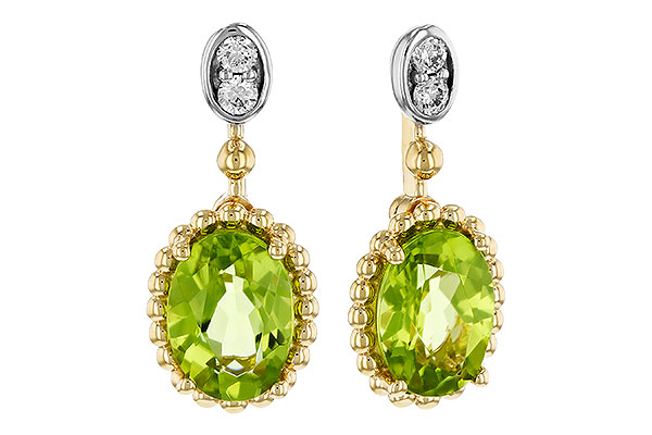 H320-80247: EARR 1.36 TW PERIDOT 1.42 TGW (7x5MM OV)