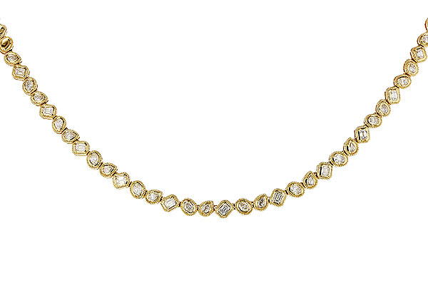 H320-80256: NECKLACE 2.25 TW FANCY CUT DIAS (17.25")