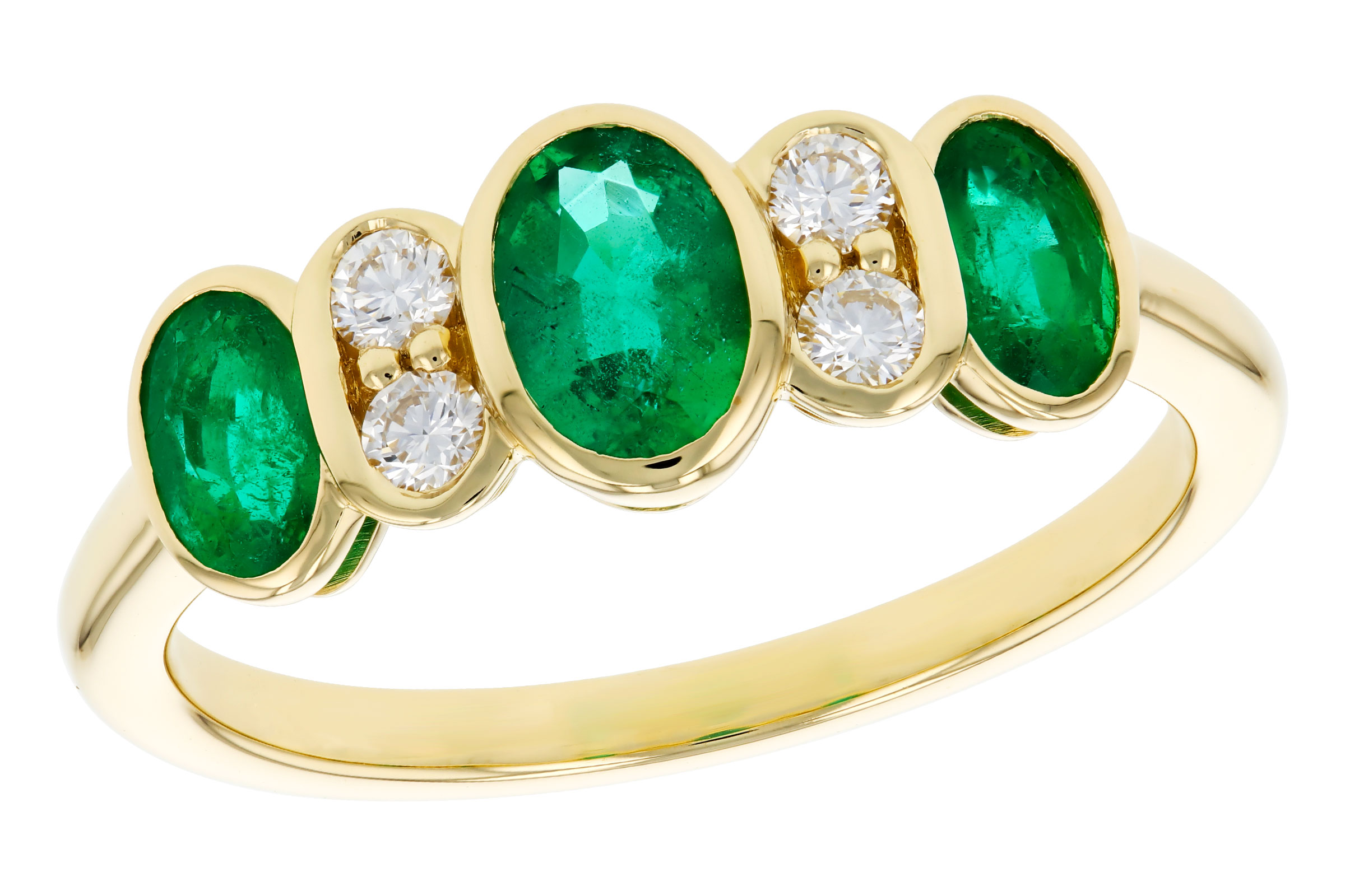 H321-66574: LDS RG .90 TW EMERALD 1.05 TGW