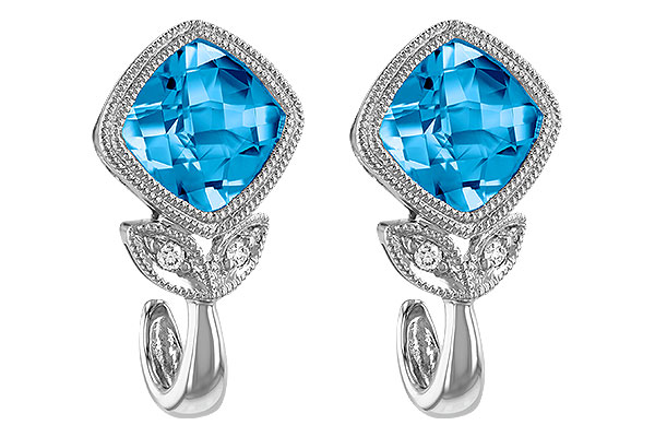K233-52065: EARR 2.12 BLUE TOPAZ 2.14 TGW