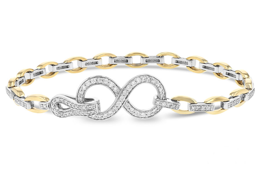 K234-40256: BRACELET 1.00 TW (YG & WG)