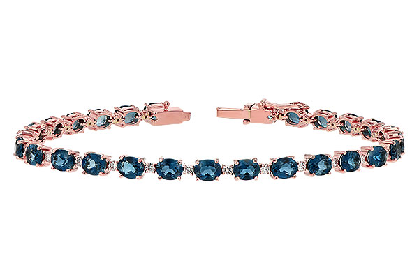 K235-29283: BRACELET 8.97 LONDON BLUE TPZ 9.55 TGW